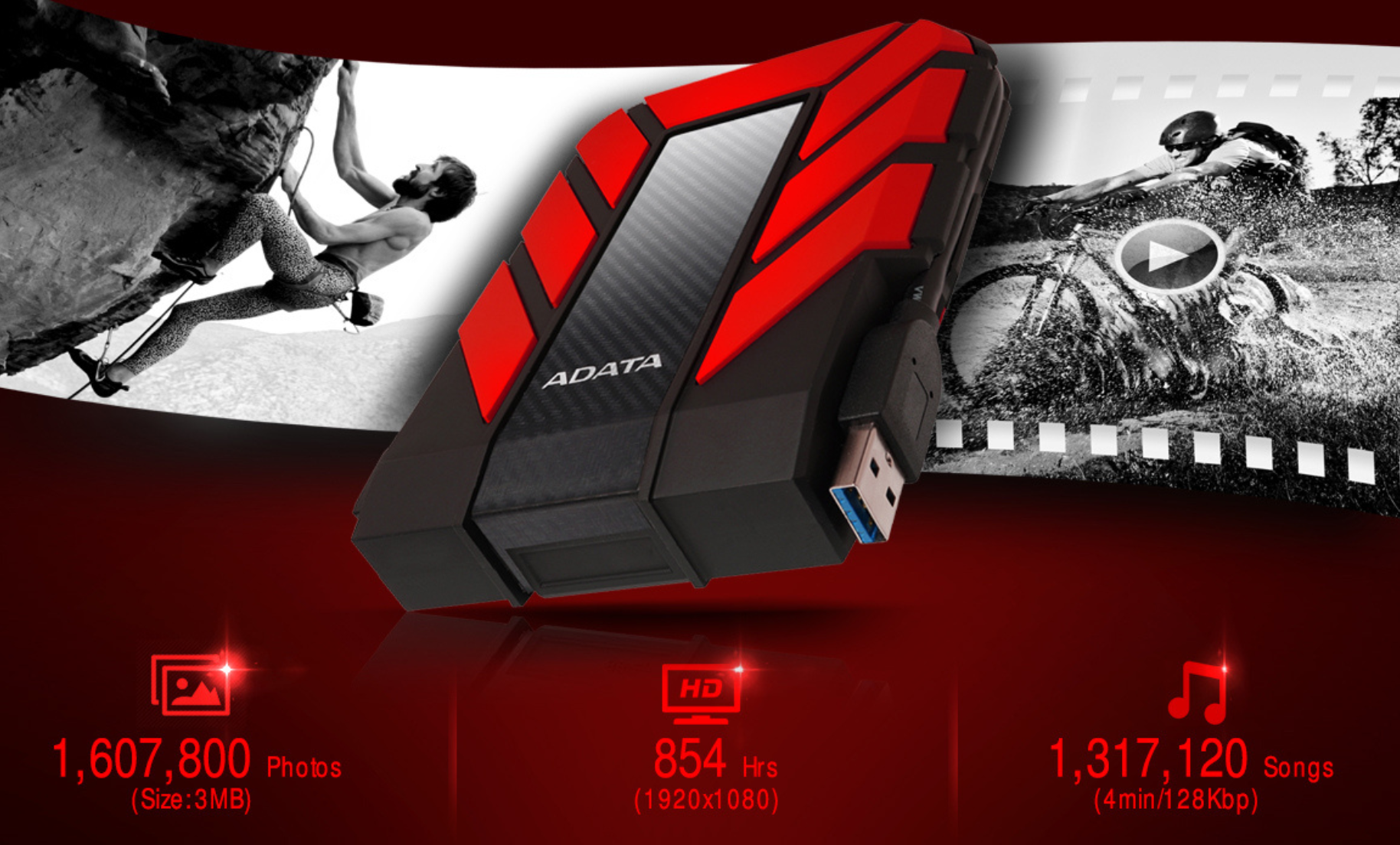 ADATA HD710 Pro Full-Angel Protection External Hard Drive